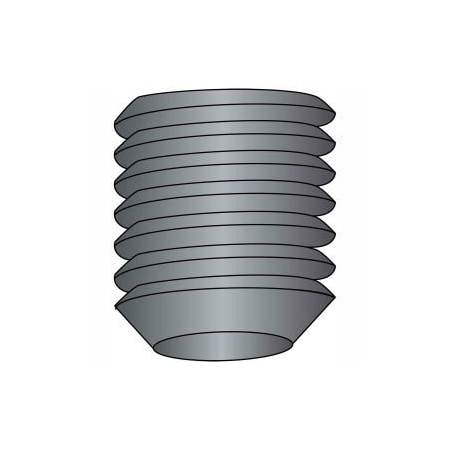 Brighton-Best Socket Set Screw - 8-32 x 1/4" - Cup Point - Steel Alloy - Thermal Black Oxide - UNC - 100 Pk 101197
